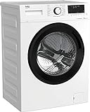 Beko WML71465S b300 freistehende Waschmaschine, 7 kg, Waschvollautomat, 1400 U/min, Bluetooth, AquaWave, ProSmart Inverter Motor, Nachlegefunktion, Fleckenprogramm, Weiß